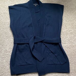 Banana Republic Navy Belted Cardigan